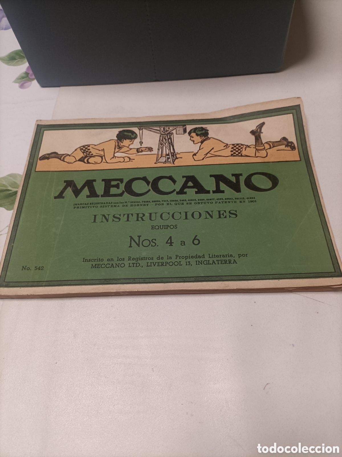 Otros art&iacute;culos de coleccionismo en papel: Antiguo, Manual de Instrucciones, Meccano