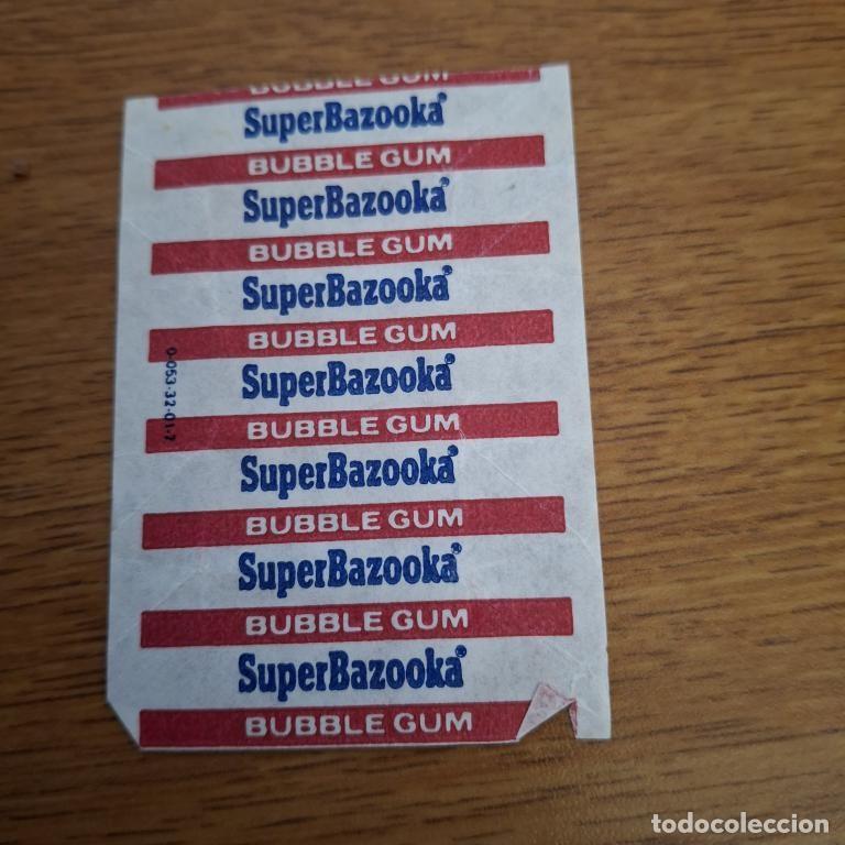 Otros art&iacute;culos de coleccionismo en papel: Envoltura de chicle Super Bazooka Topps 1990s Tunisia