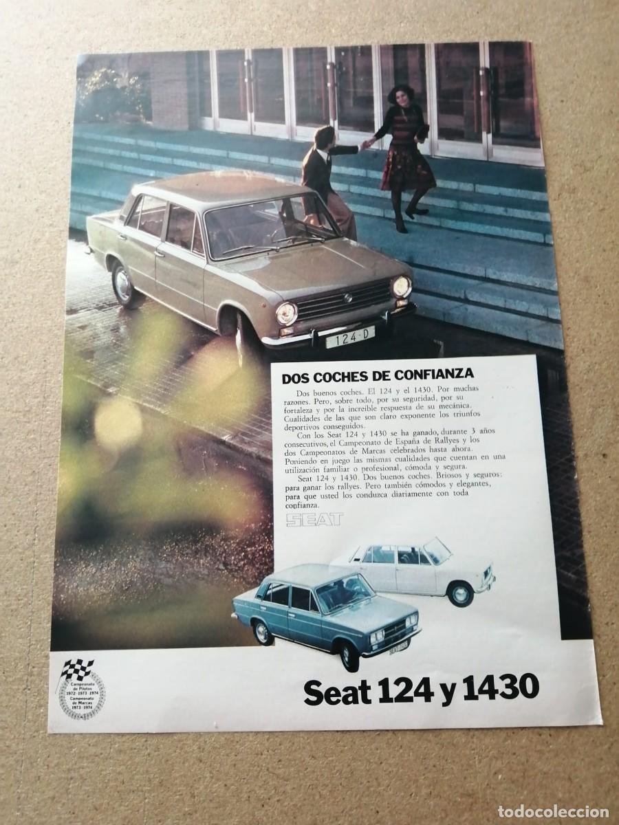 Otros art&iacute;culos de coleccionismo en papel: ANUNCIO. SEAT 124 Y 1430