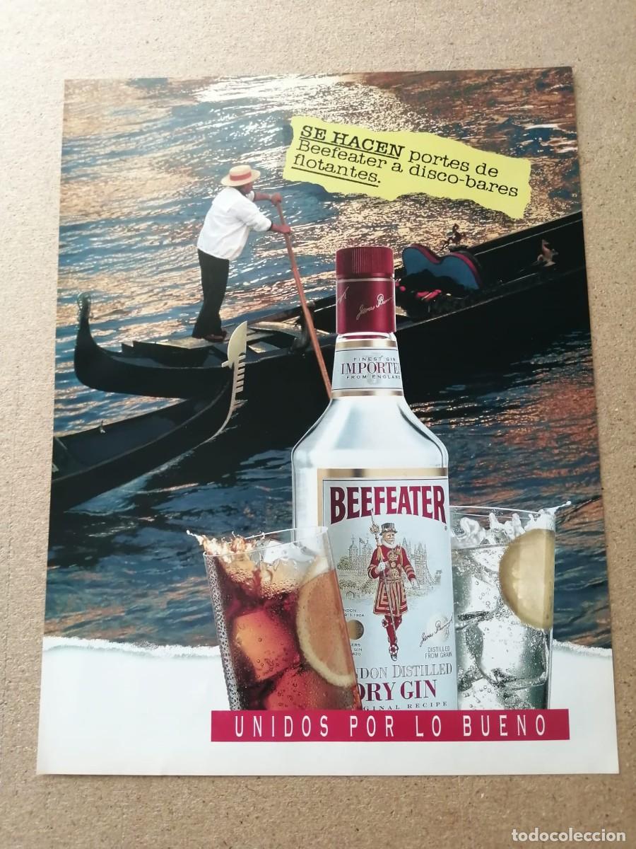 Otros art&iacute;culos de coleccionismo en papel: ANUNCIO. GINEBRA BEEFEATER