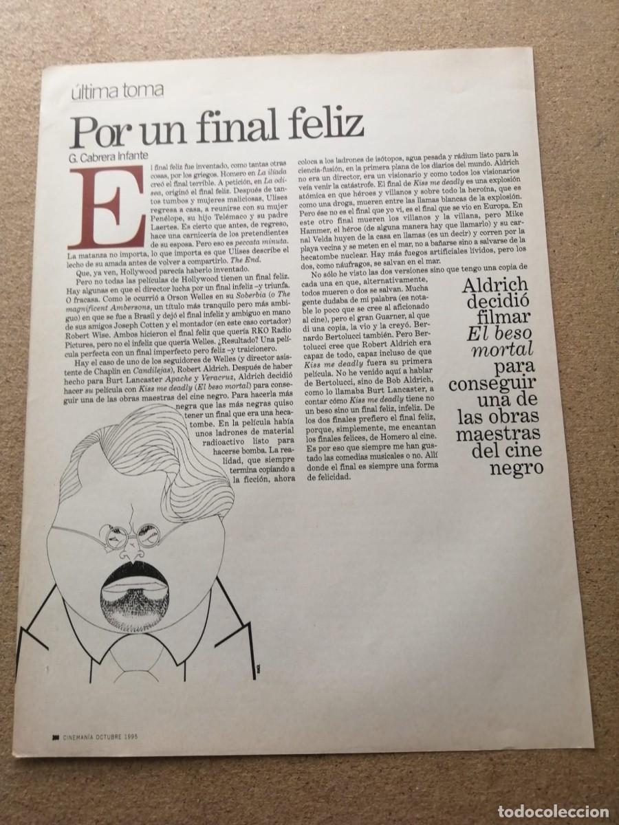 Otros art&iacute;culos de coleccionismo en papel: ARTICULO FIRMADO POR GUILLERMO CABRERA INFANTE