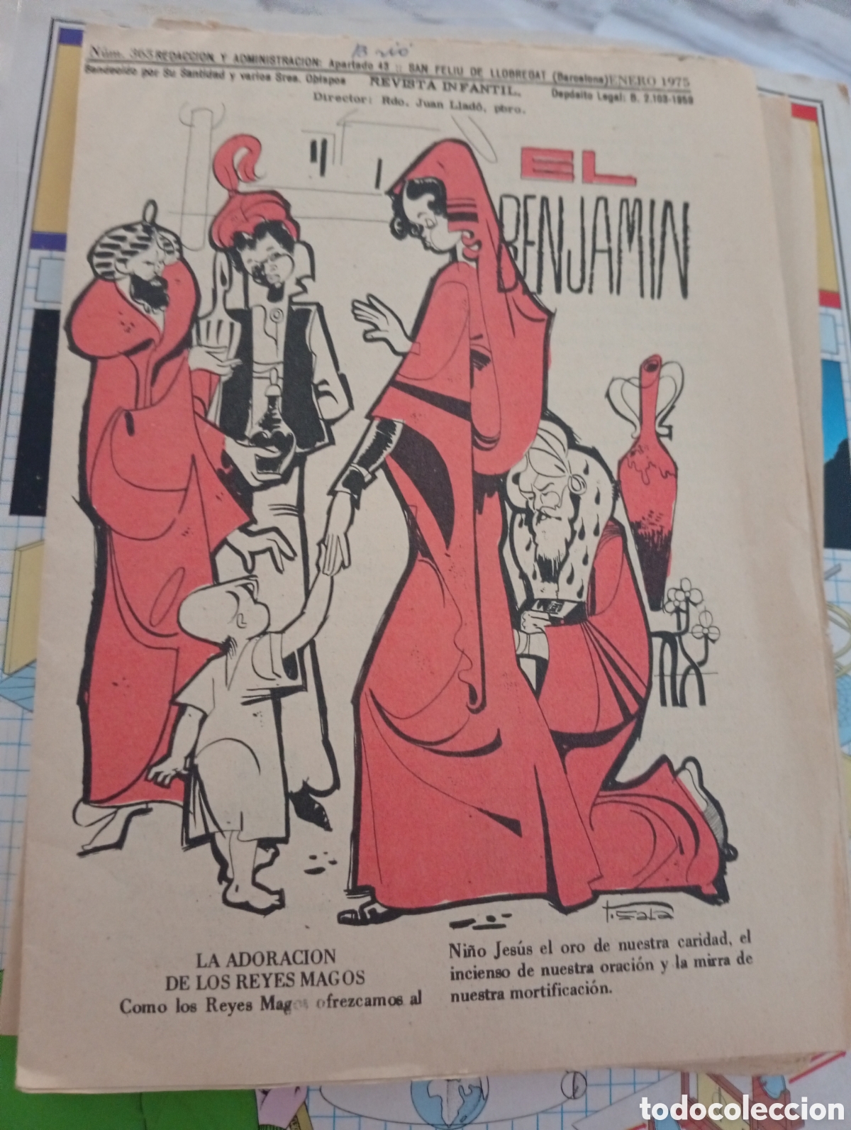 Otros art&iacute;culos de coleccionismo en papel: EL BENJAMIN 1975 ENERO RDO.JUAN LLADO