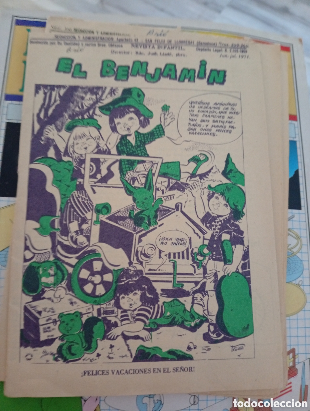 Otros art&iacute;culos de coleccionismo en papel: Revista juvenil el Benjam&iacute;n