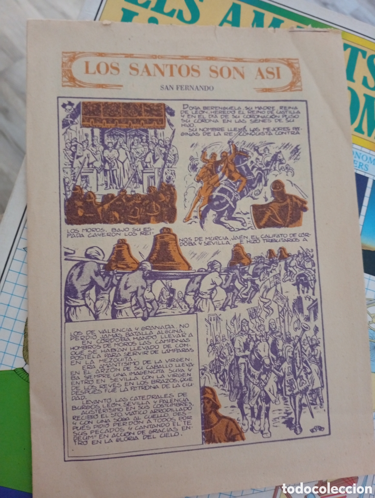 Otros art&iacute;culos de coleccionismo en papel: Los santos son as&iacute; buen estado