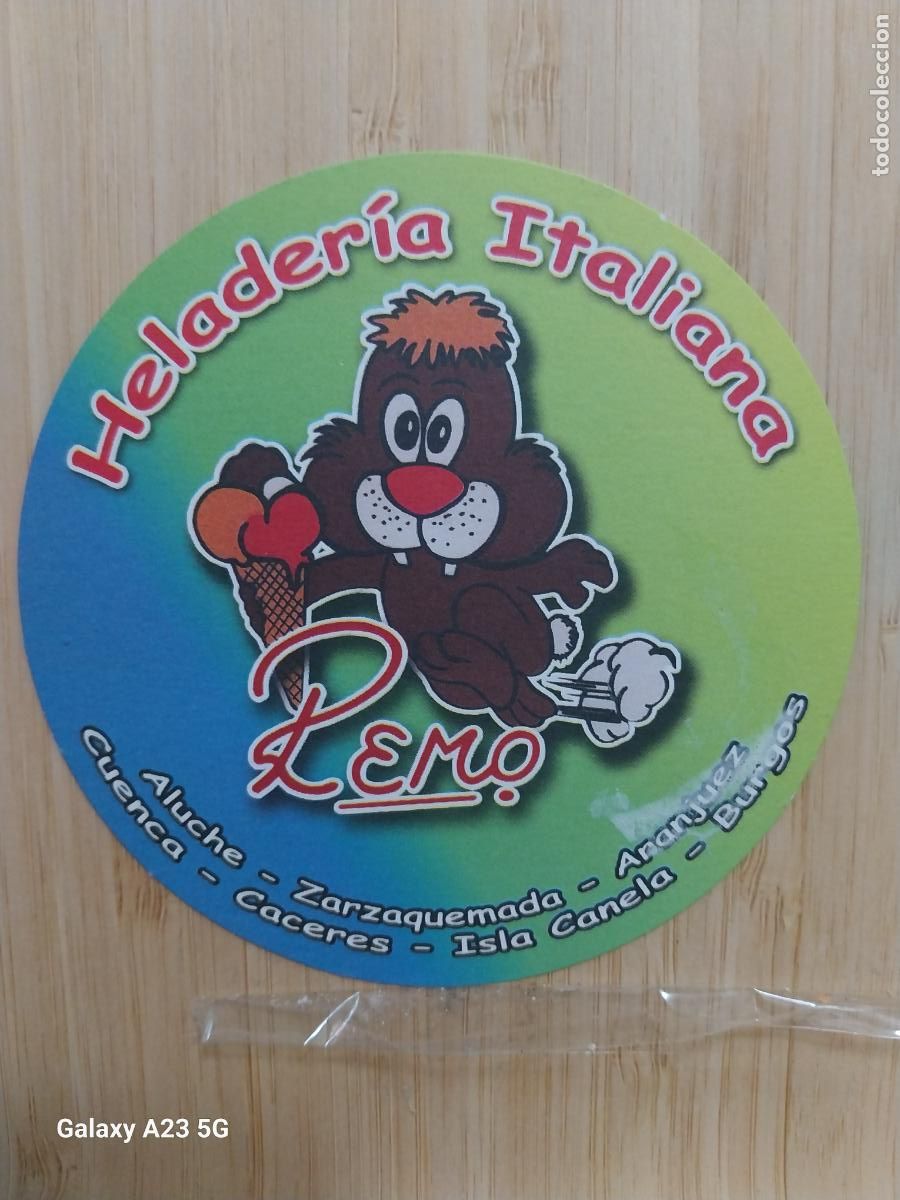 Otros art&iacute;culos de coleccionismo en papel: HELADERIA ITALIANA REMO POSAVASOS CARTULINA 9.5CMS ORIGINAL
