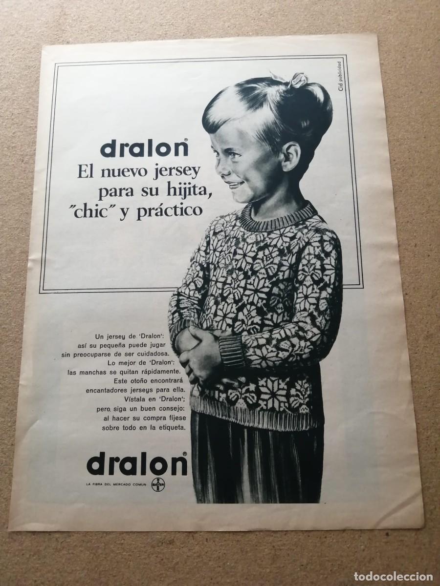 Otros art&iacute;culos de coleccionismo en papel: ANUNCIO. JERSEY DRALON, EL JERSEY PARA SU HIJITA