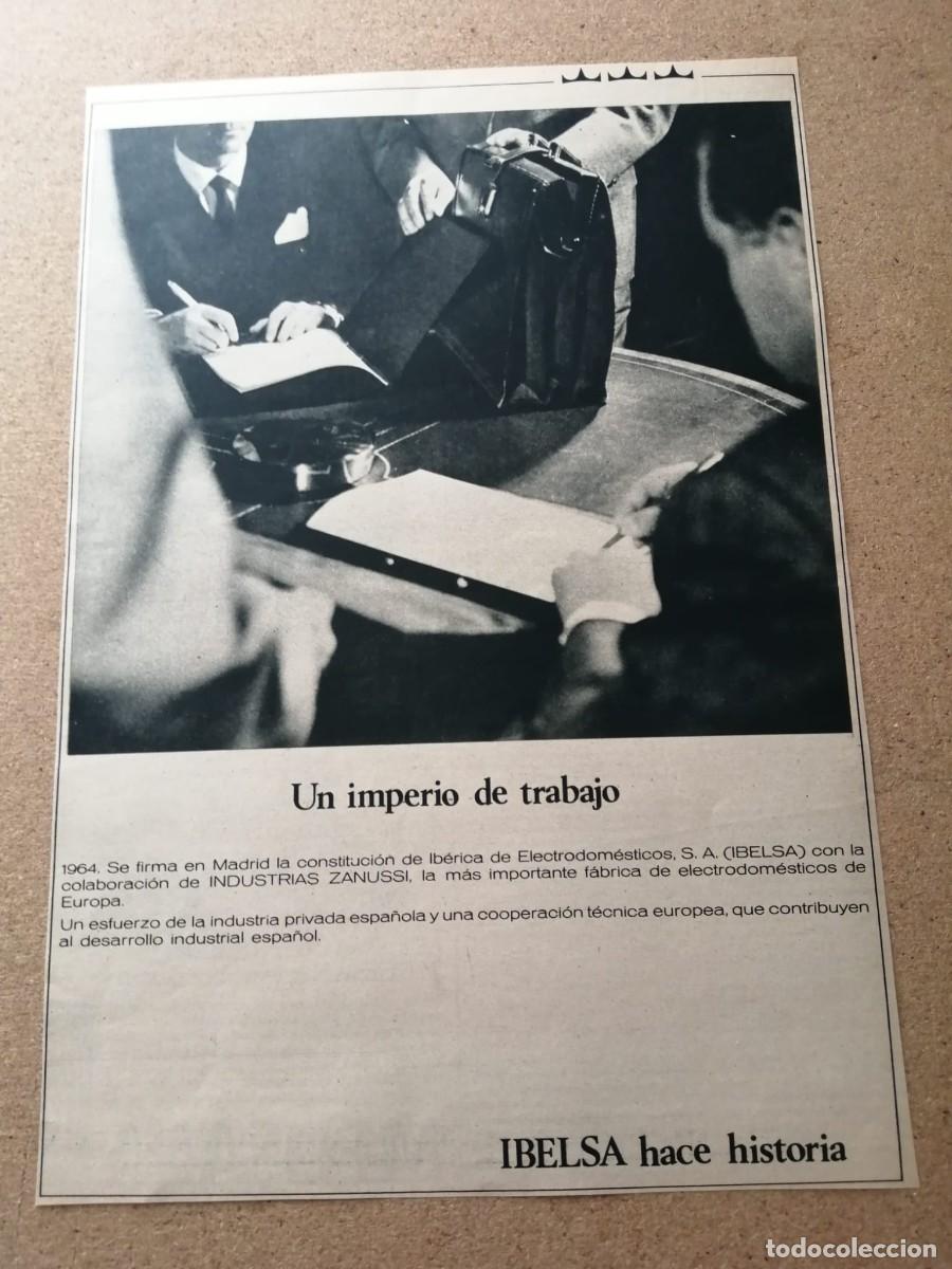 Otros art&iacute;culos de coleccionismo en papel: ANUNCIO. IBELSA HACE HISTORIA