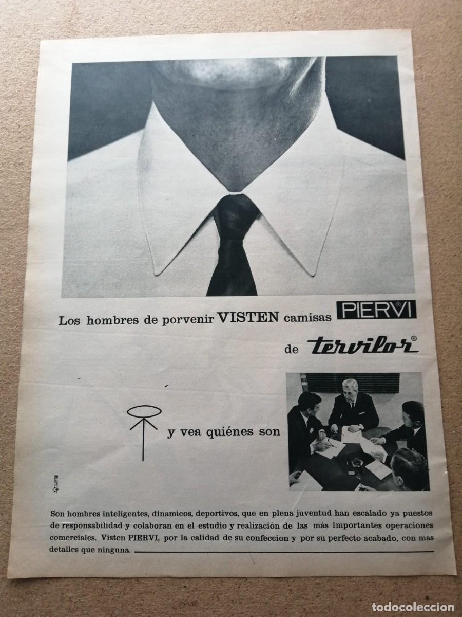 Otros art&iacute;culos de coleccionismo en papel: ANUNCIO. CAMISAS PIERVI, DE TERVILOR