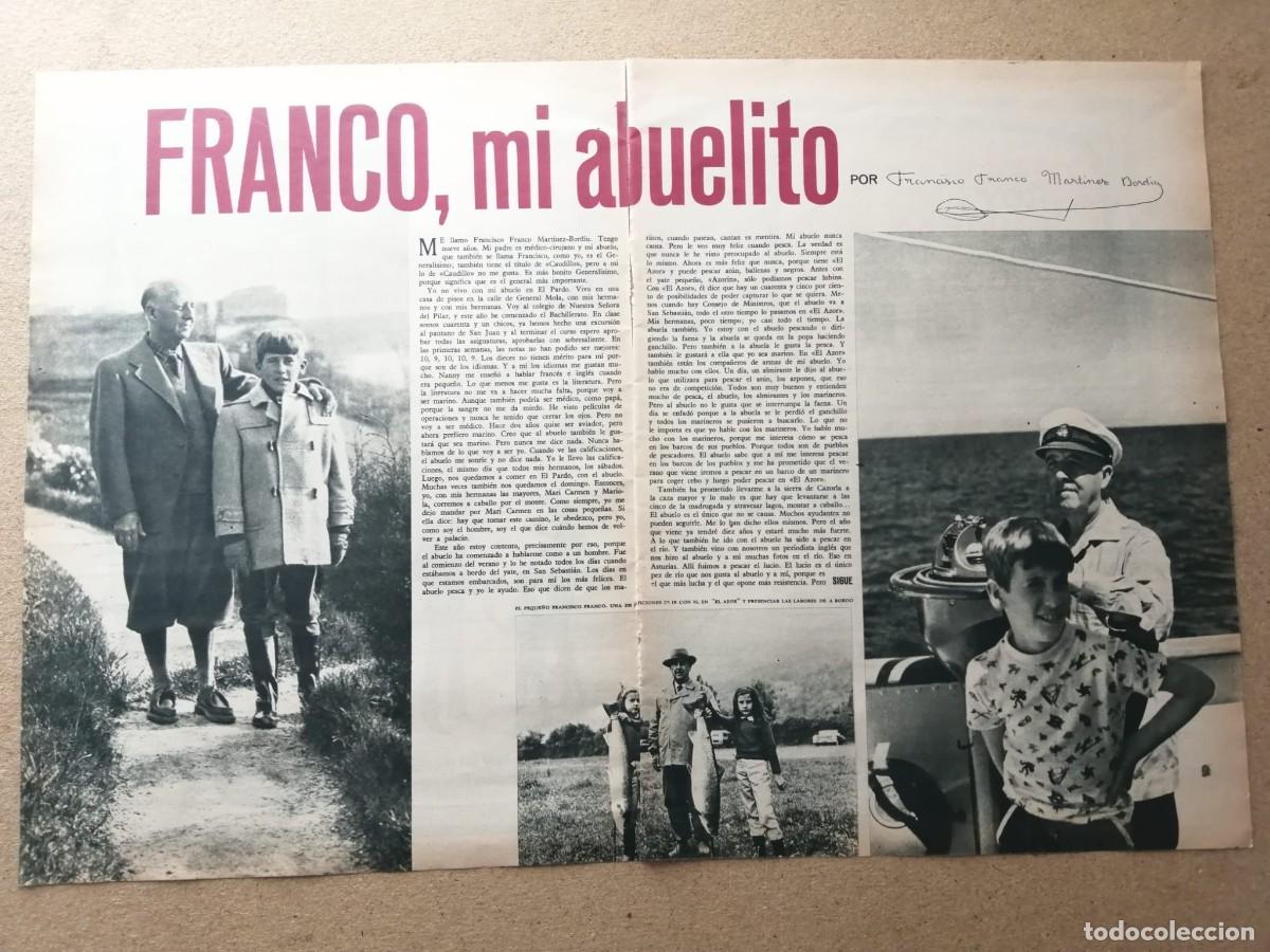 Otros art&iacute;culos de coleccionismo en papel: REPORTAJE. FRANCO, MI ABUELITO, ESCRITO POR FRANCISCO FRANCO MARTINEZ BORDIU