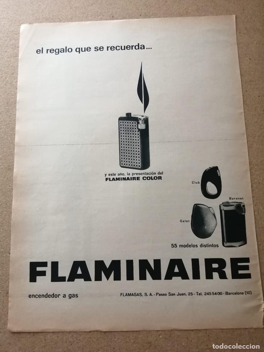 Otros art&iacute;culos de coleccionismo en papel: ANUNCIO. ENCENDEROR FLAMINAIRE