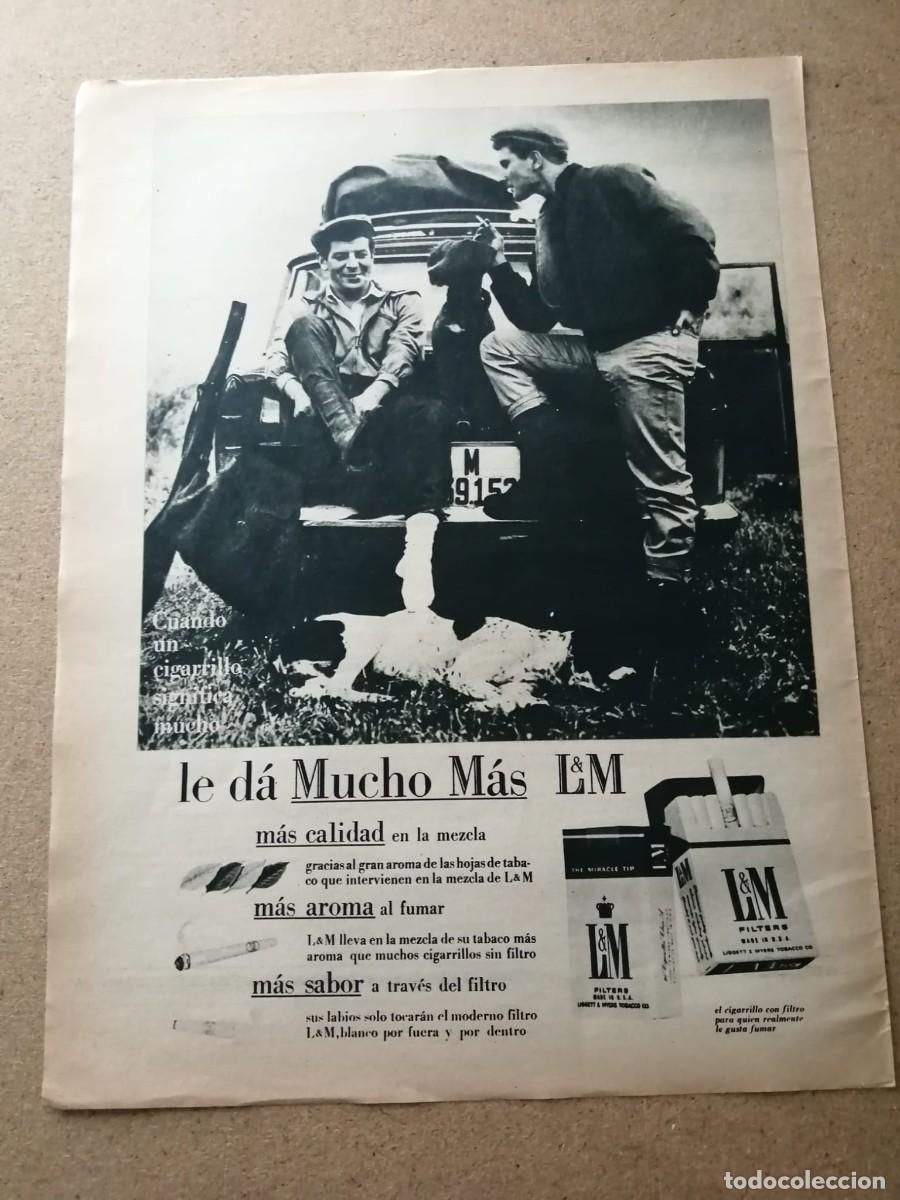 Otros art&iacute;culos de coleccionismo en papel: ANUNCIO. CIGARRILLOS LM