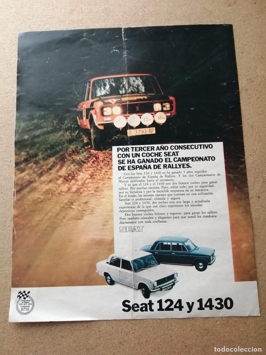 Otros art&iacute;culos de coleccionismo en papel: ANUNCIO. SEAT 124 Y 1430