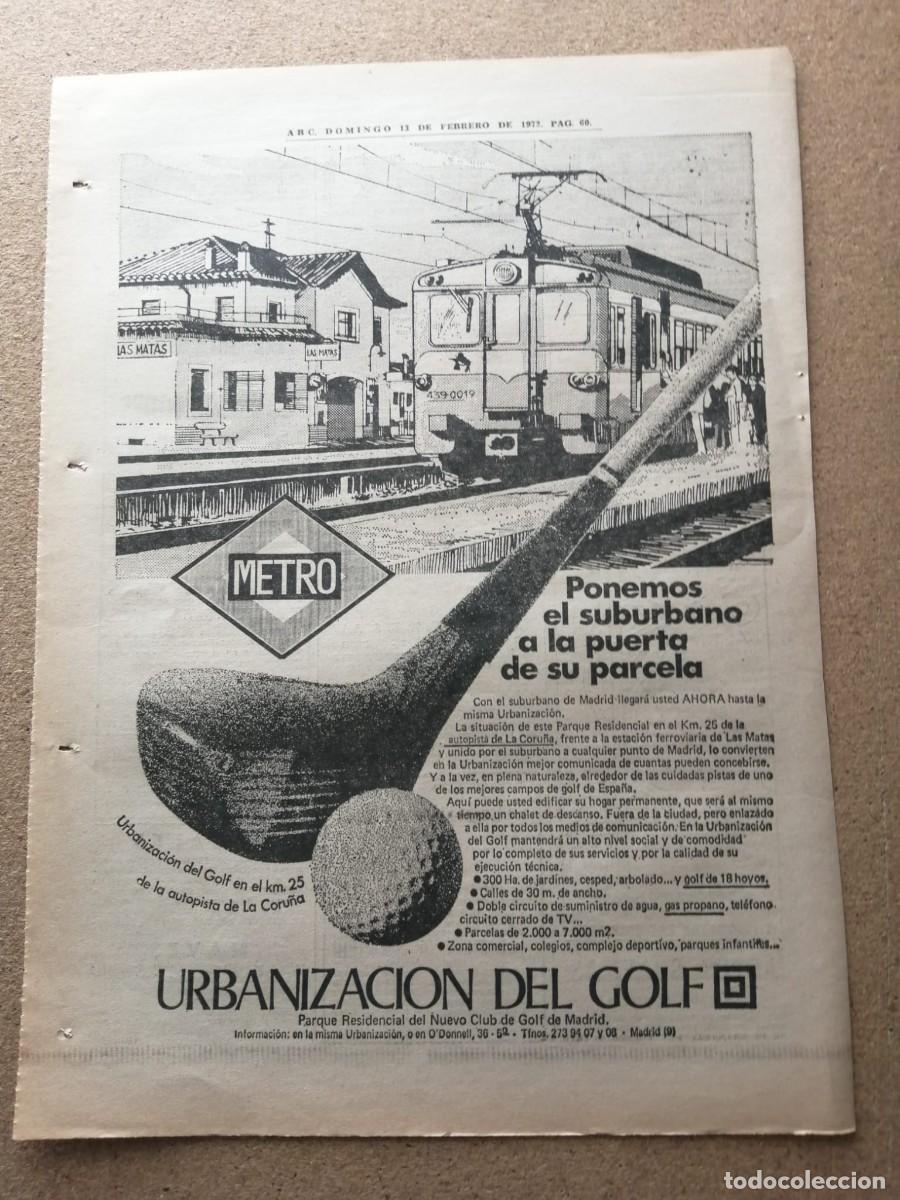 Otros art&iacute;culos de coleccionismo en papel: ANUNCIO. URBANIZACION DELGOLF, MADRID