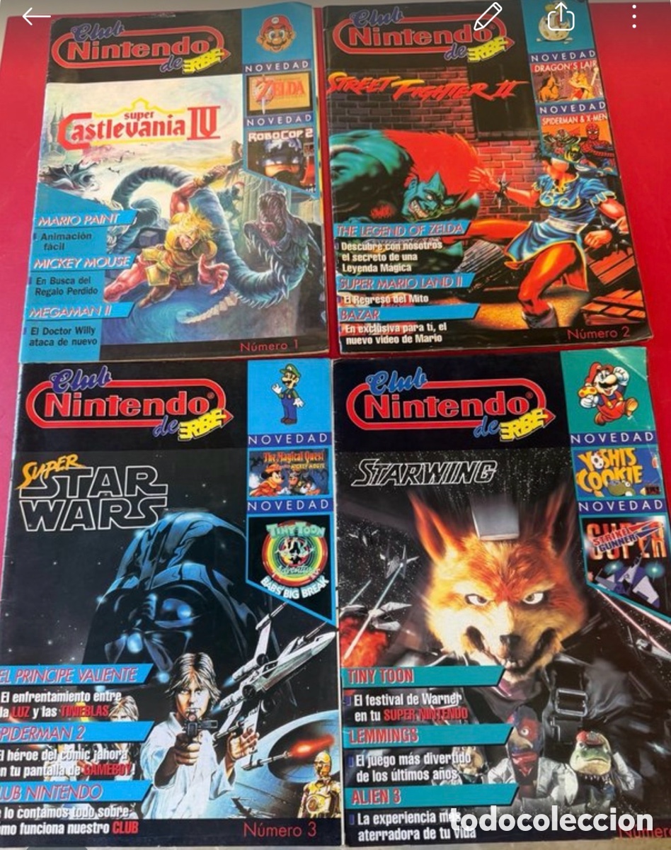 Otros art&iacute;culos de coleccionismo en papel: n&uacute;meros de Club Nintendo de ERBE,