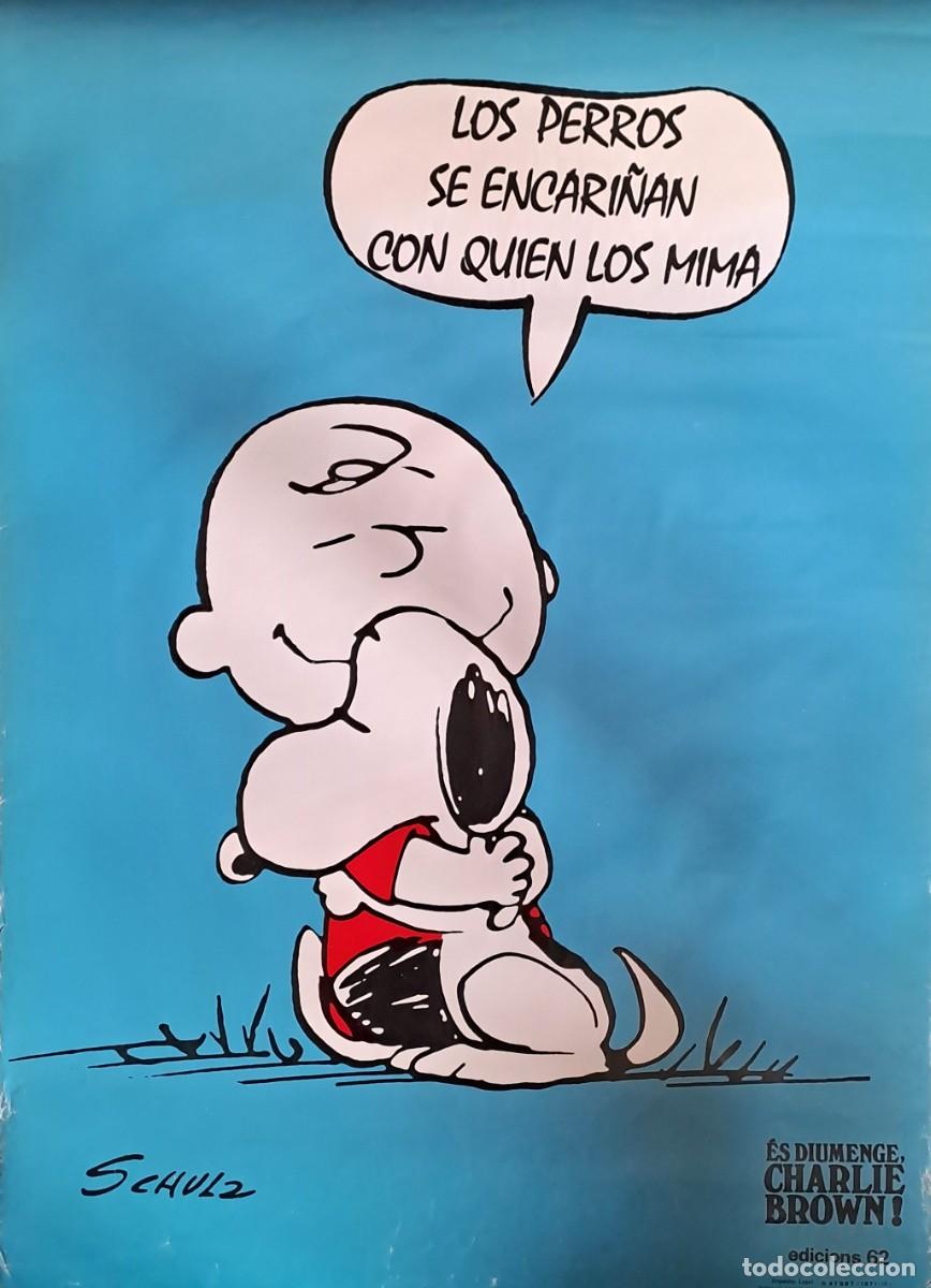 Otros art&iacute;culos de coleccionismo en papel: POSTER VINTAGE DE SNOOPY, EDICIONES 62 BARCELONA. SNOOPY-03