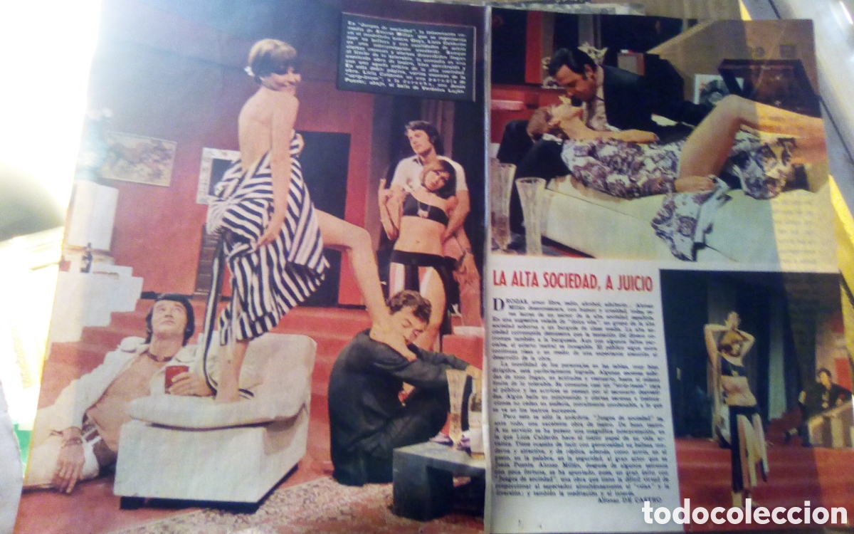 Otros art&iacute;culos de coleccionismo en papel: Juegos de sociedad, de Alonso Mill&aacute;n. Lucia Calder&oacute;n, Jes&uacute;s Puente, Ver&oacute;nica Lujan. 08-11-1970.