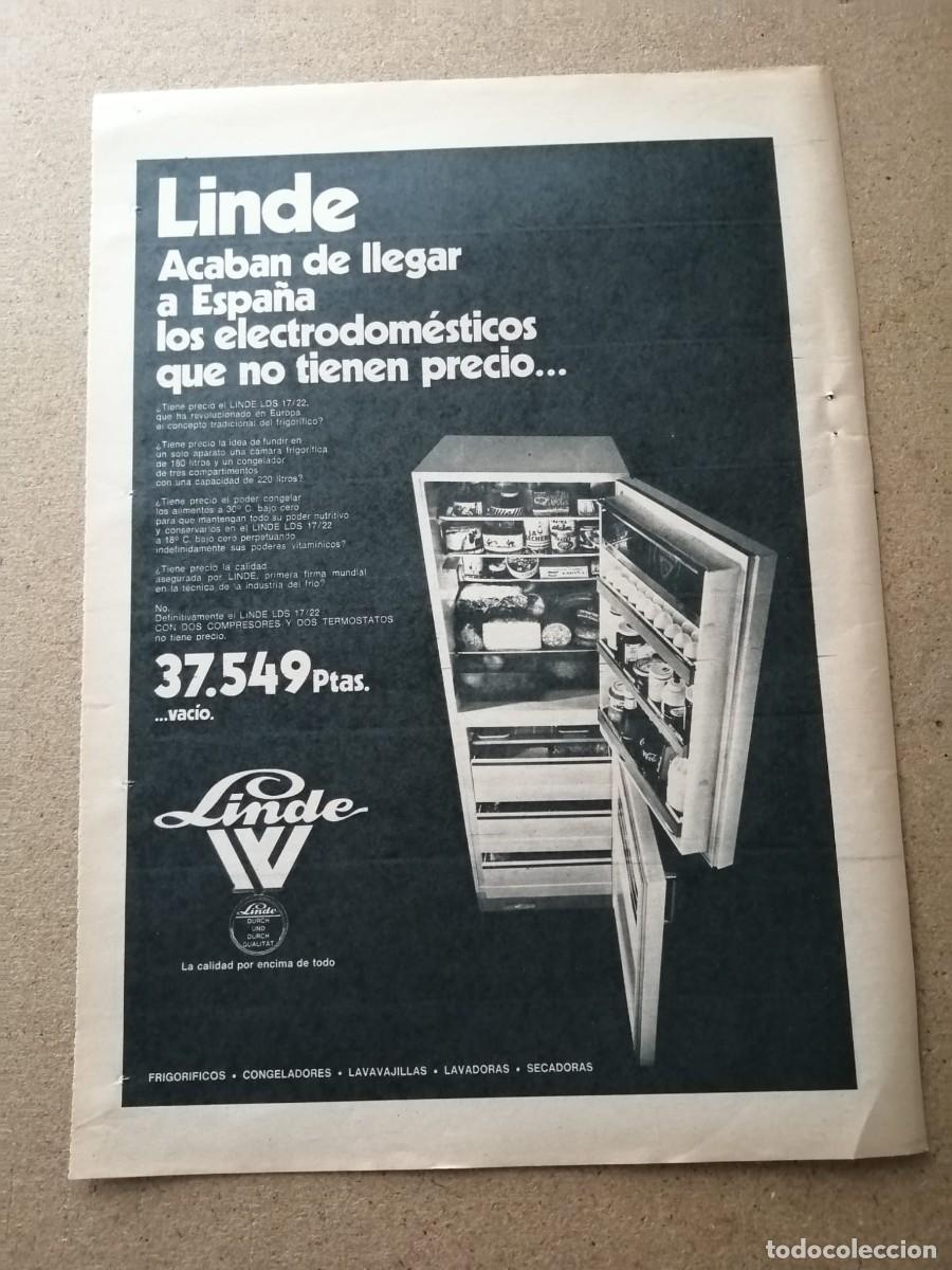 Paper Collecting Others: ANUNCIO. FRIGORIFICO LINDE