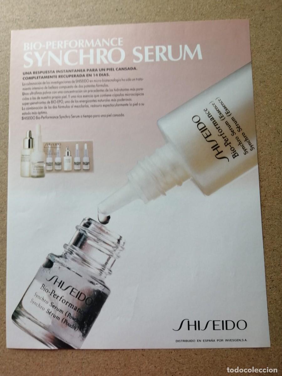 Otros art&iacute;culos de coleccionismo en papel: ANUNCIO. SYNCHRO SERUM, SE SHISEIDO