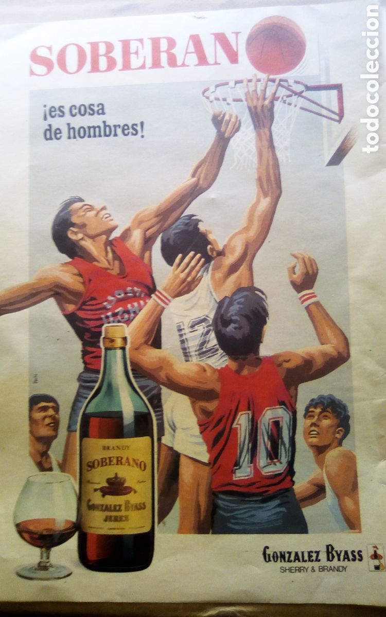 Otros art&iacute;culos de coleccionismo en papel: Publicidad Brandy Soberano. Gonz&aacute;lez Byass. Revista as semanal, n&deg; 8. 23-03-1986. Es 1 hoja.