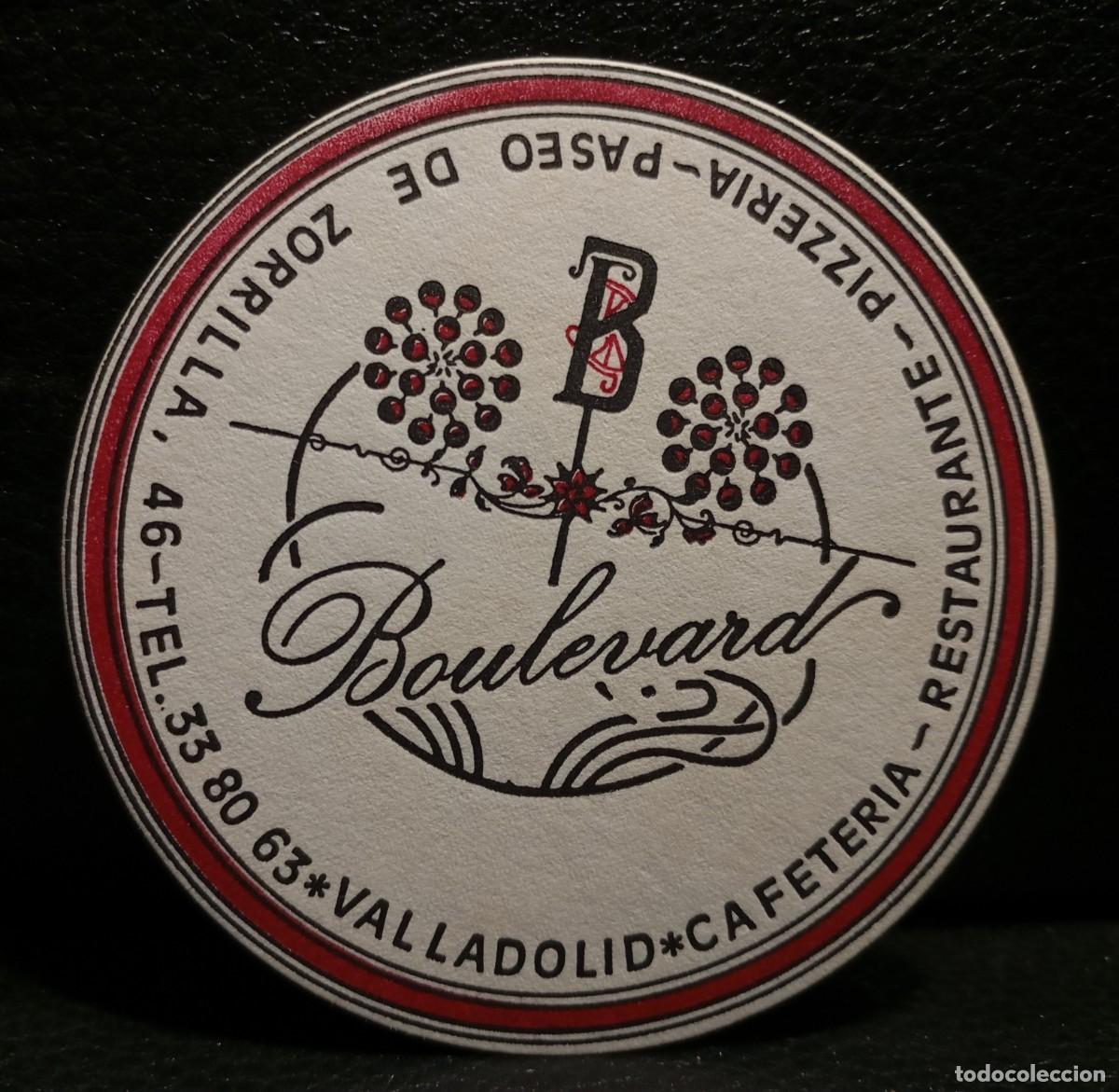 Otros art&iacute;culos de coleccionismo en papel: BOULEVARD PIZZERIA RESTAURANTE - POSAVASOS - VALLADOLID - CERVEZA - REFRESCOS - SIDRA - BITTER