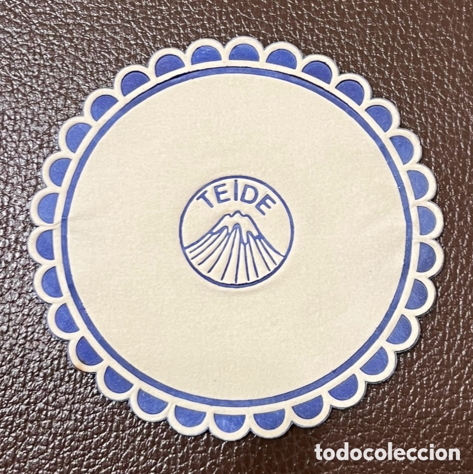 Otros art&iacute;culos de coleccionismo en papel: Posavasos. TEIDE. Vitoria. A&ntilde;os 70.