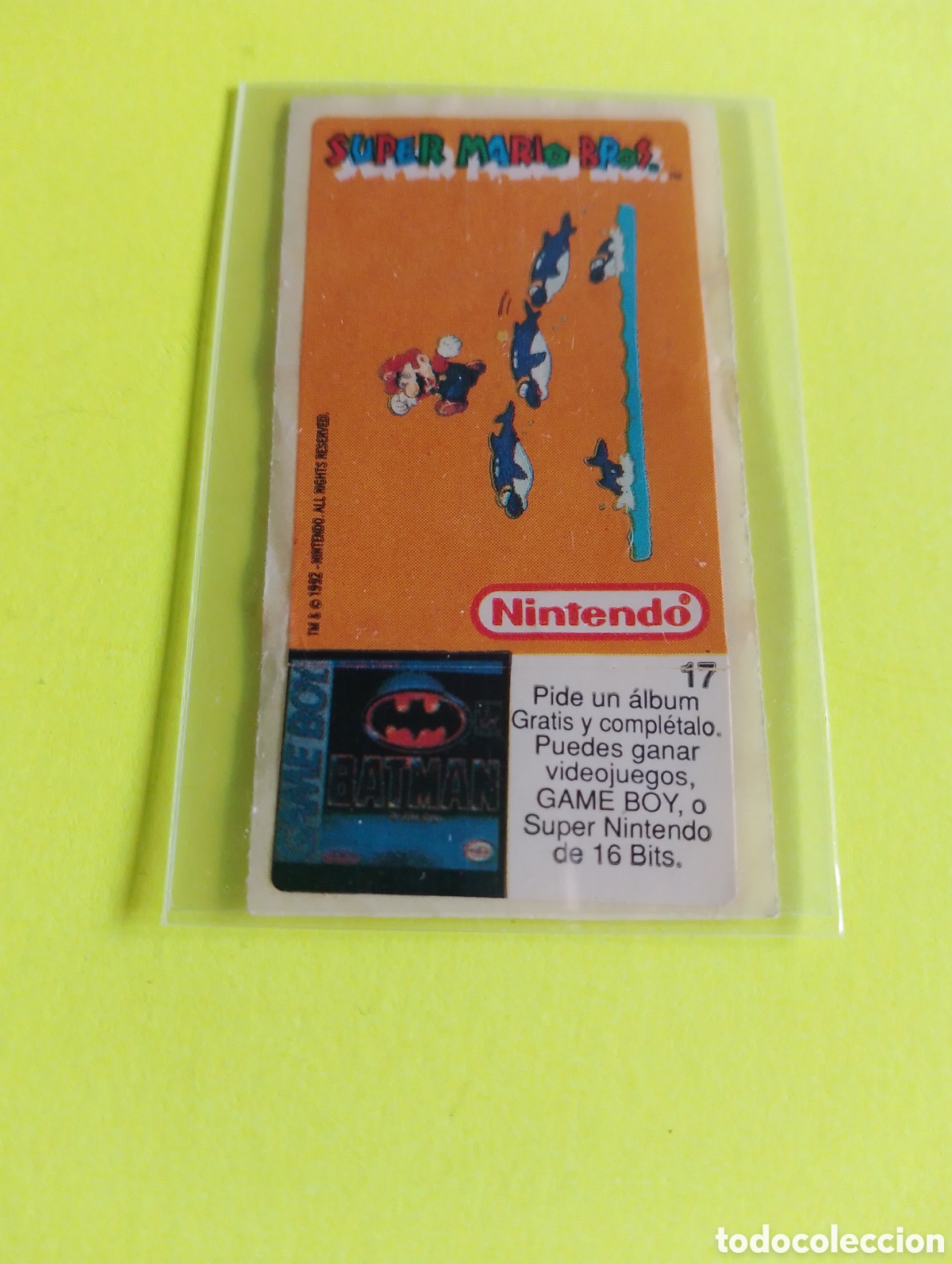 Otros art&iacute;culos de coleccionismo en papel: Cromos chicle Nintendo 17, chicles