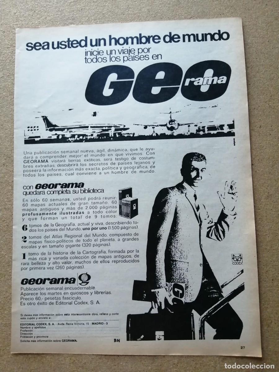 Otros art&iacute;culos de coleccionismo en papel: ANUNCIO. REVISTA GEORAMA