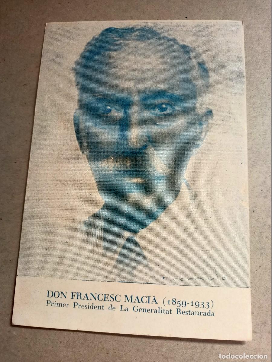 Otros art&iacute;culos de coleccionismo en papel: RECORDETORI DE FRANCESC MACIA, DIADA DE LA MORT &rdquo;XVIe.ANIV. &rdquo;ORFEO CATALA DE MEXIC&rdquo;