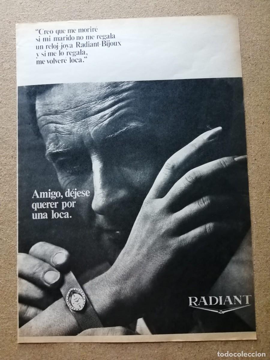 Otros art&iacute;culos de coleccionismo en papel: ANUNCIO. RELOJ RADIANT