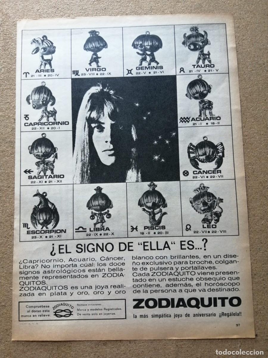 Otros art&iacute;culos de coleccionismo en papel: ANUNCIO. JOYA DE ANIVERSARIO ZODIAQUITO