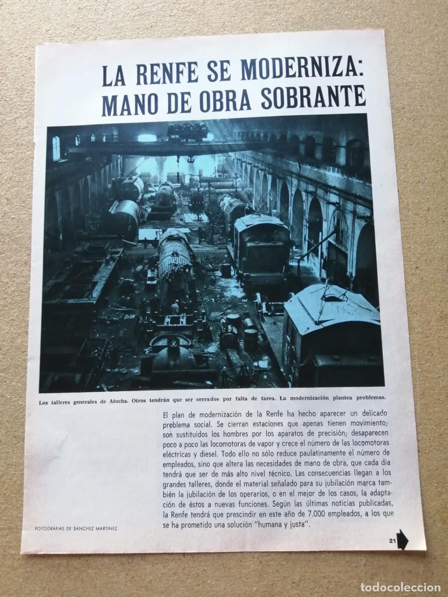 Otros art&iacute;culos de coleccionismo en papel: REPORTAJE. LA RENFE SE MODERNIZA