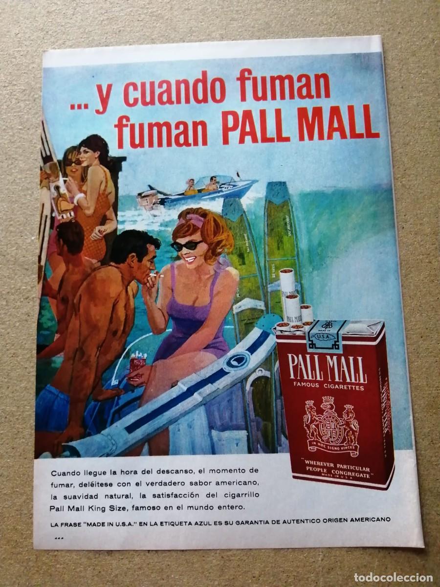 Otros art&iacute;culos de coleccionismo en papel: ANUNCIO. CIGARRILLOS PALL MALL