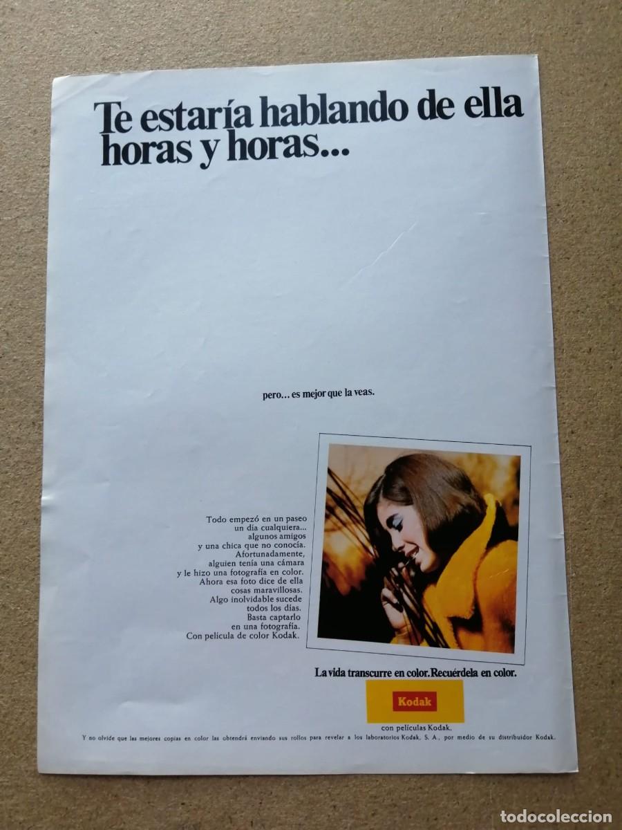 Otros art&iacute;culos de coleccionismo en papel: ANUNCIO. KODAK, TE ESTARIA HABLANDO DE ELLA HORAS Y HORAS