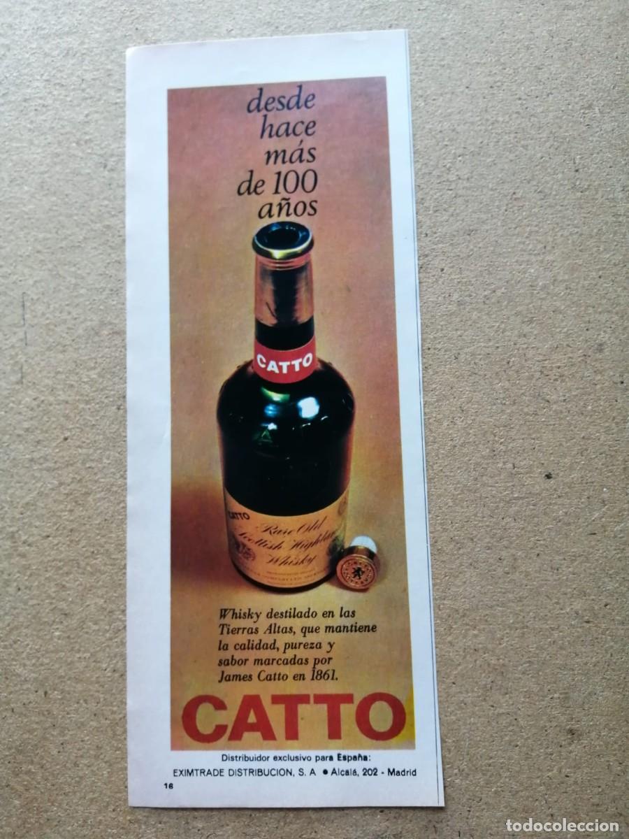Otros art&iacute;culos de coleccionismo en papel: ANUNCIO. WHISKY CATTO
