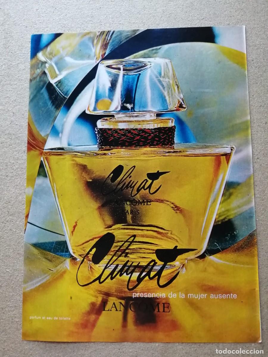 Otros art&iacute;culos de coleccionismo en papel: ANUNCIO. EAU DE COLOGNE CLIMAT, DE LANCOME