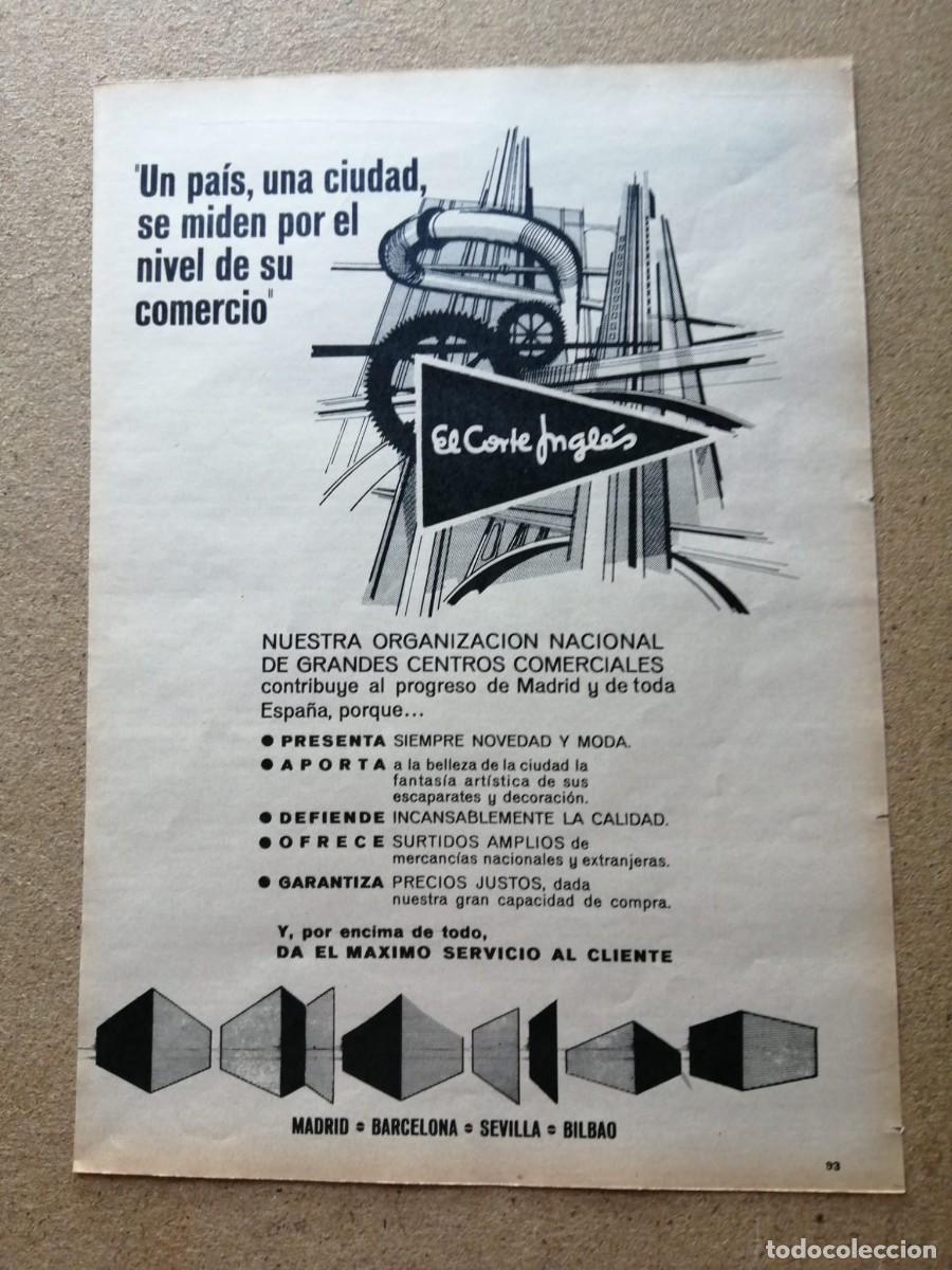 Otros art&iacute;culos de coleccionismo en papel: ANUNCIO. EL CORTE INGLES