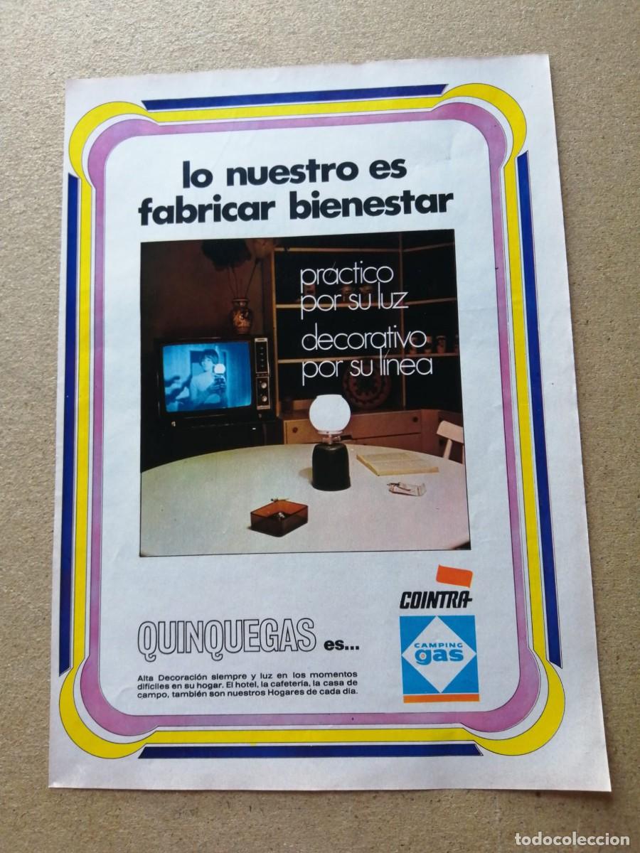 Otros art&iacute;culos de coleccionismo en papel: ANUNCIO. COINTRA CAMPING GAS