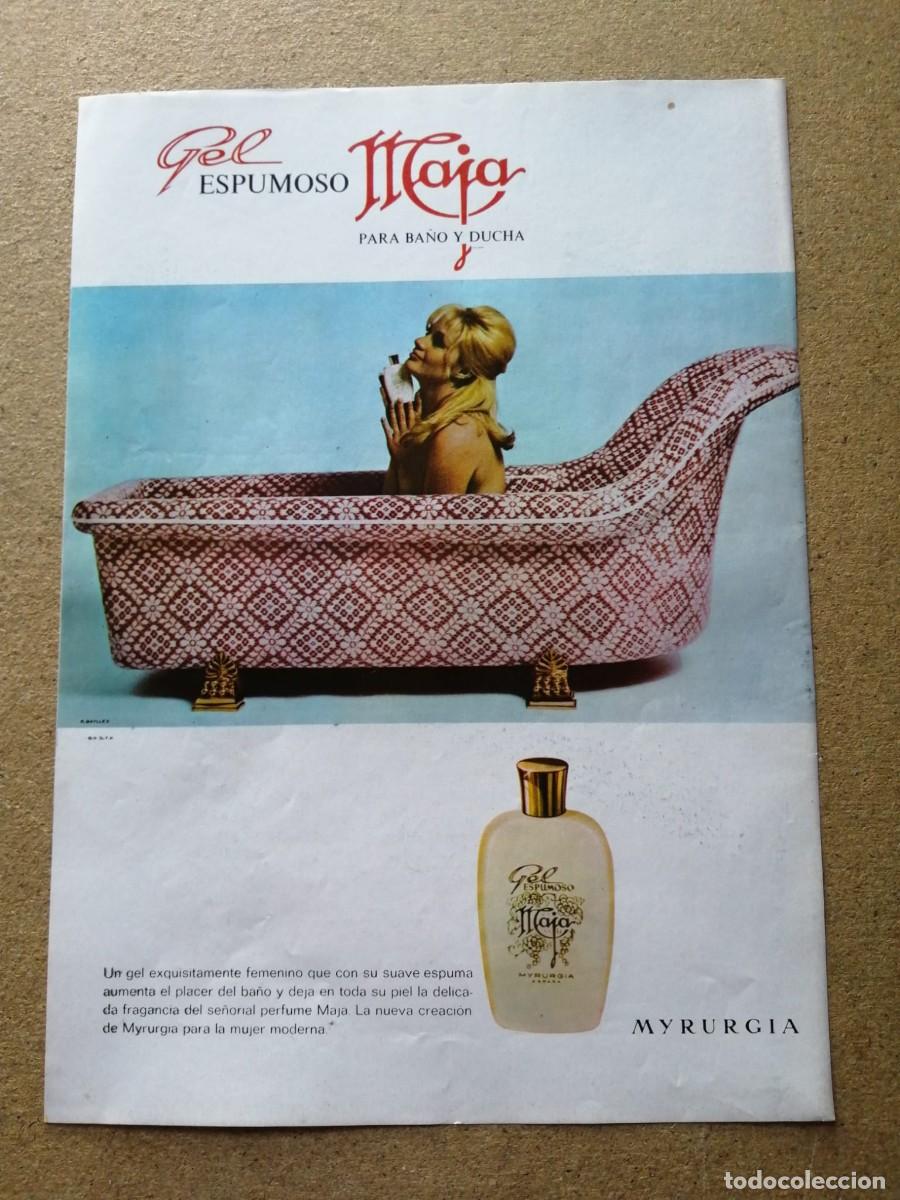 Otros art&iacute;culos de coleccionismo en papel: ANUNCIO. GEL ESPUMOSO MAJA, DE MYRURGIA