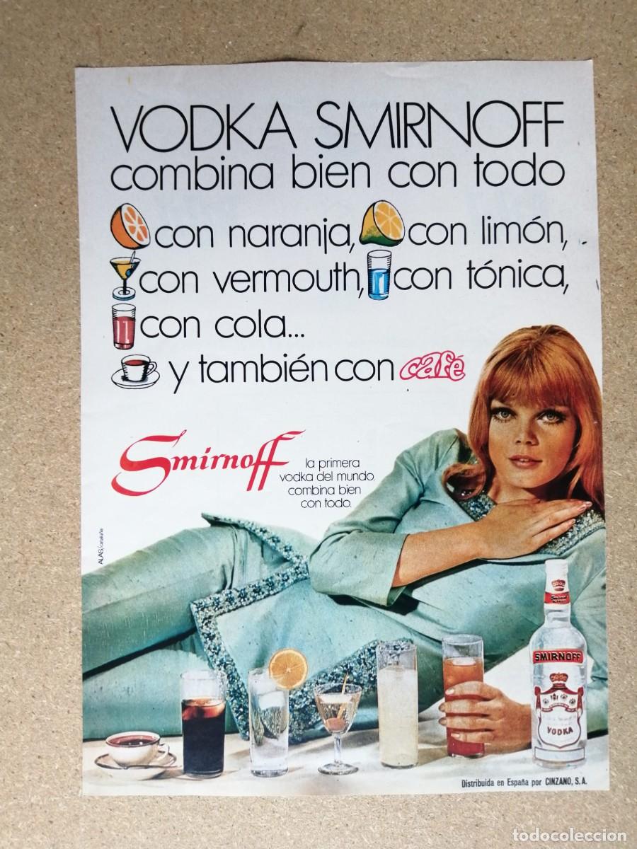 Otros art&iacute;culos de coleccionismo en papel: ANUNCIO. VODKA SMIRNOFF COMBINA BIEN CON TODO