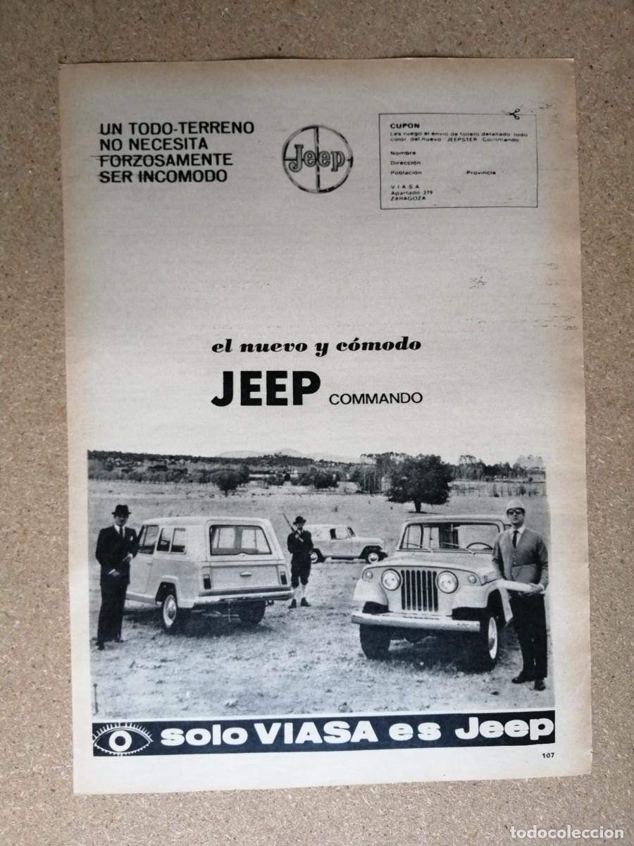 Otros art&iacute;culos de coleccionismo en papel: ANUNCIO. JEEP COMMANDO