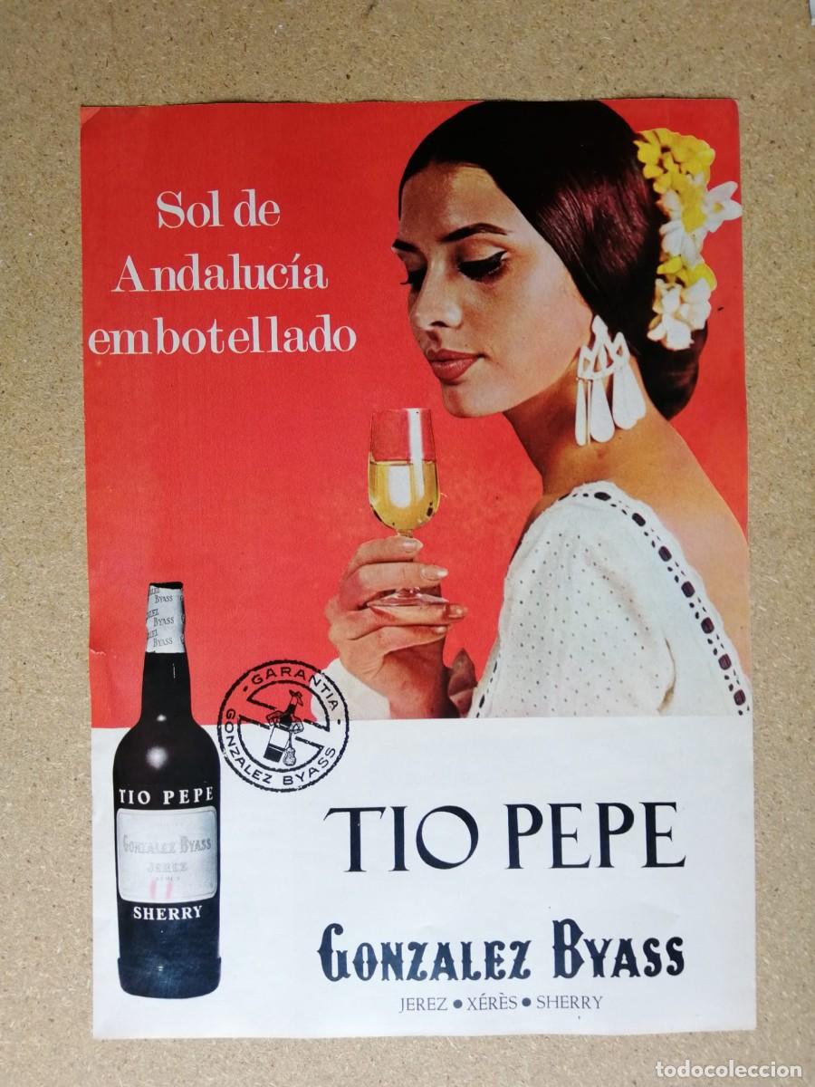 Otros art&iacute;culos de coleccionismo en papel: ANUNCIO. TIO PEPE DE GONZALEZ BYASS