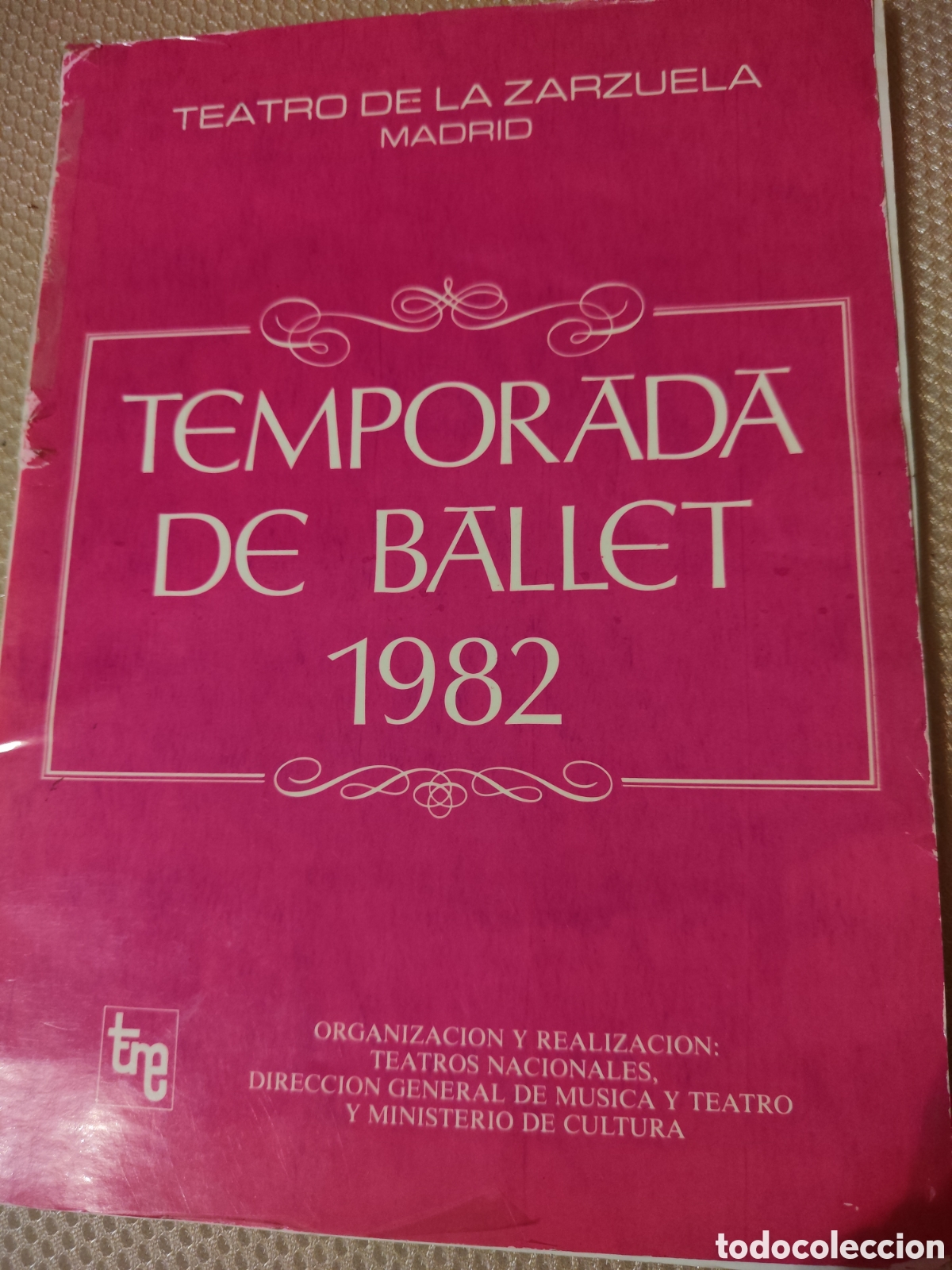 Otros art&iacute;culos de coleccionismo en papel: Programa de mano Temporada de Ballet 1982 Teatro de la Zarzuela Madrid - Ministerio de Cultura - Col