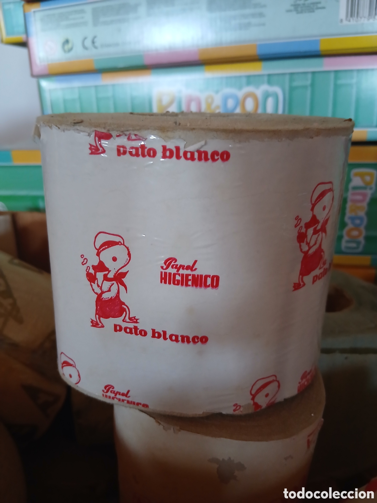 Otros art&iacute;culos de coleccionismo en papel: Rollo de papel higienico Pato BLANCO