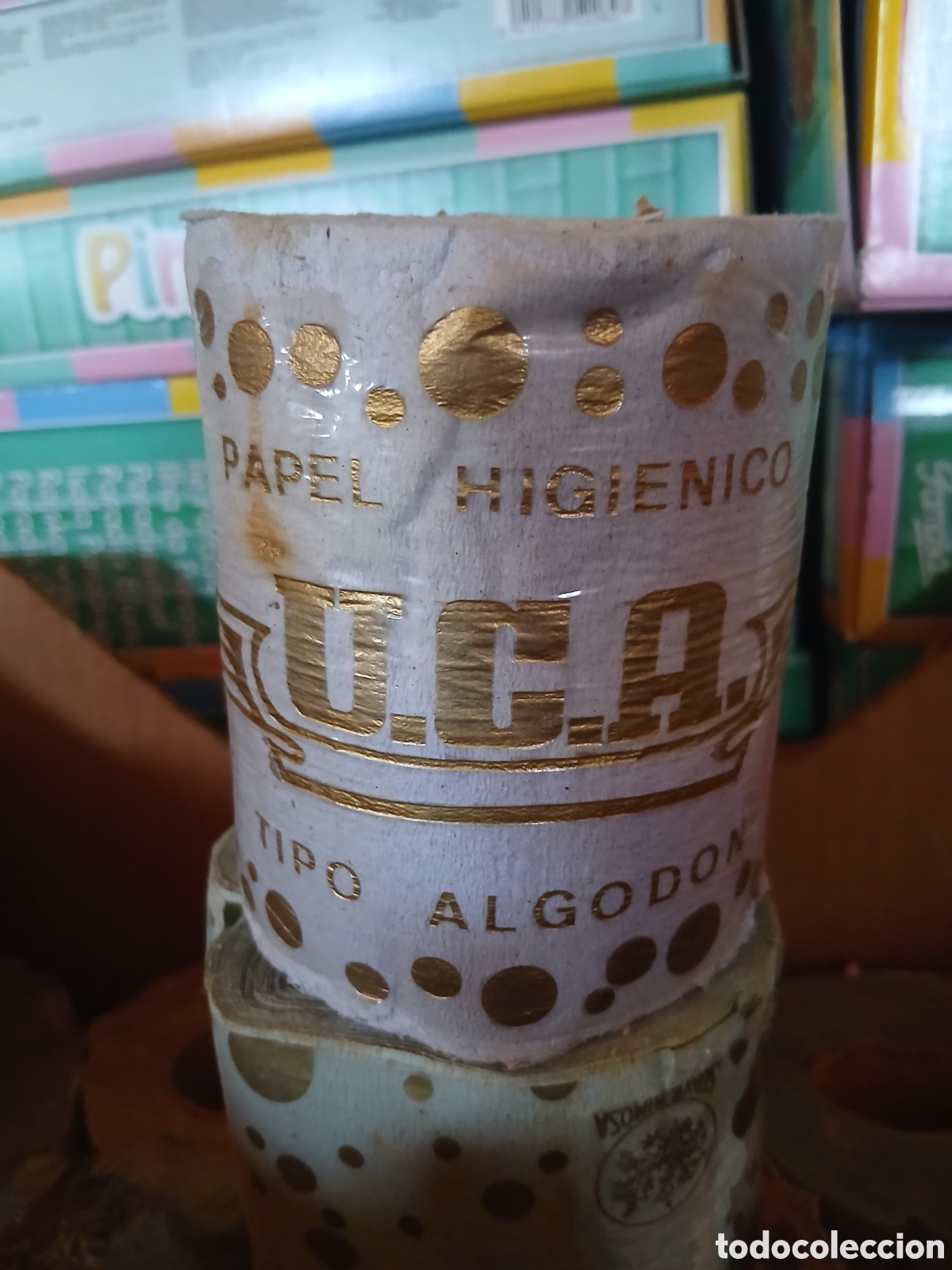 Otros art&iacute;culos de coleccionismo en papel: Rollo de papel higienico U.C.A.