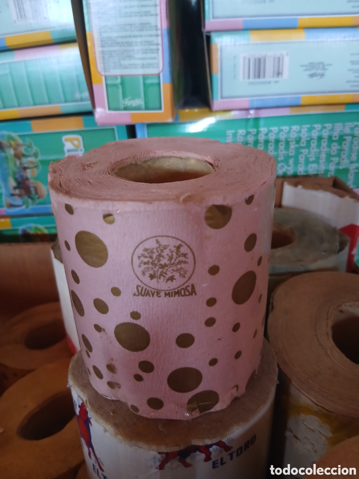 Otros art&iacute;culos de coleccionismo en papel: Rollo papel higienico suave mimosa