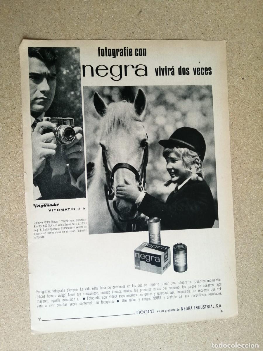 Otros art&iacute;culos de coleccionismo en papel: ANUNCIO. NEGRA, CARRETES DE FOTOS