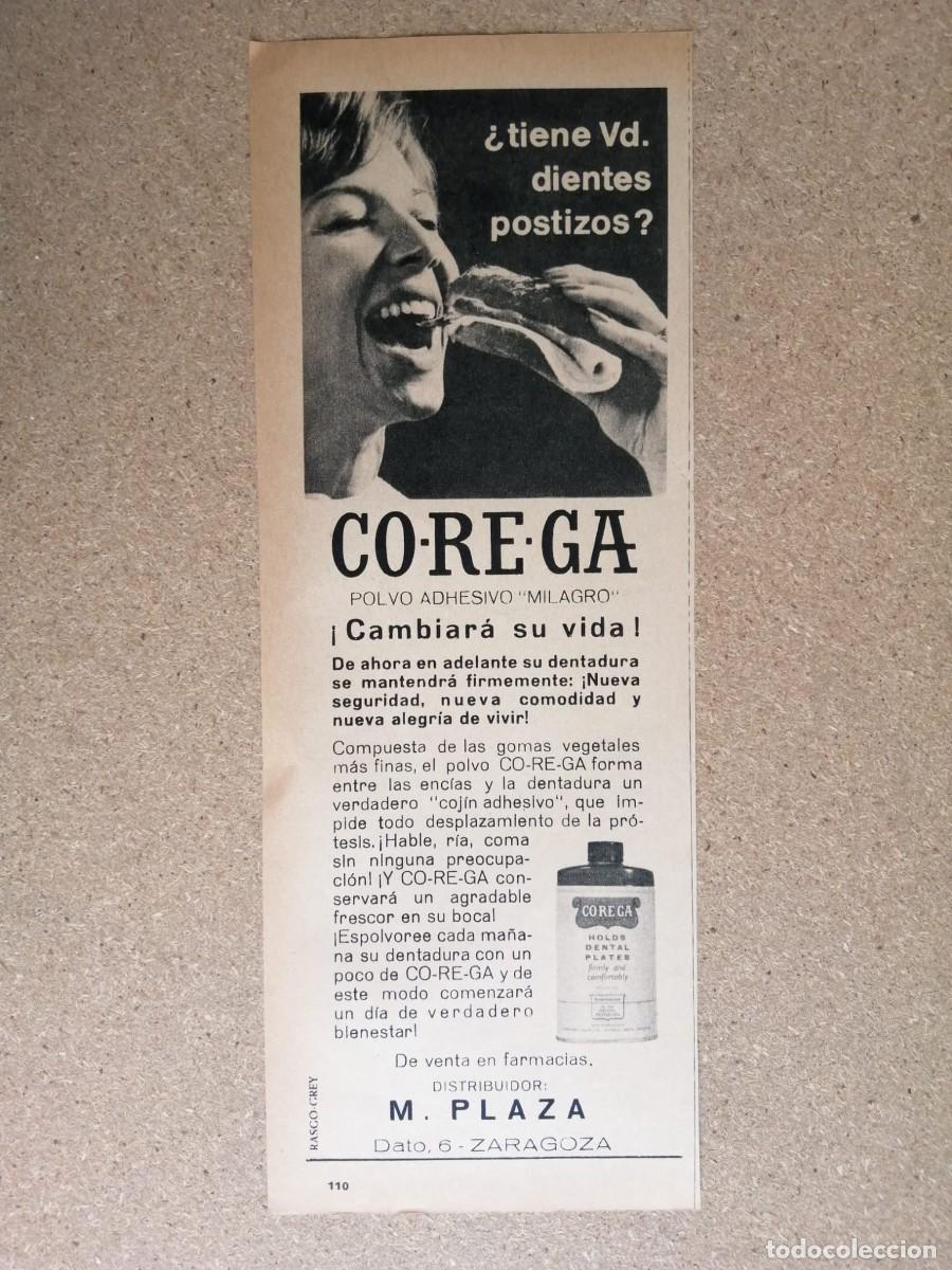 Otros art&iacute;culos de coleccionismo en papel: ANUNCIO. COREGA TABS