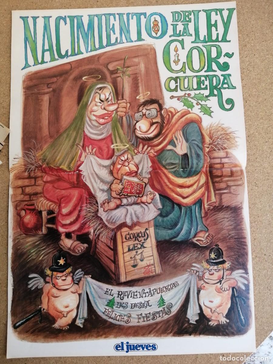 Otros art&iacute;culos de coleccionismo en papel: POSTER. EL JUEVES, NACIMIENTO DE LA LEY CORCUERA