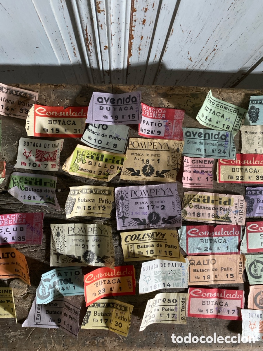 Paper Collecting Others: Entradas a&ntilde;os 60 de cine en Madrid