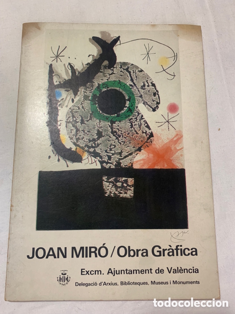 Otros art&iacute;culos de coleccionismo en papel: Cat&aacute;logo o cartel de la exposici&oacute;n deobra gr&aacute;fica Joan Miro